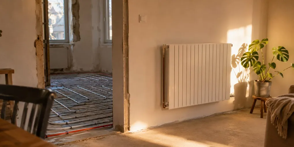 Wärmepumpe mit Fußbodenheizung vs Heizkörper: was mehr bringt